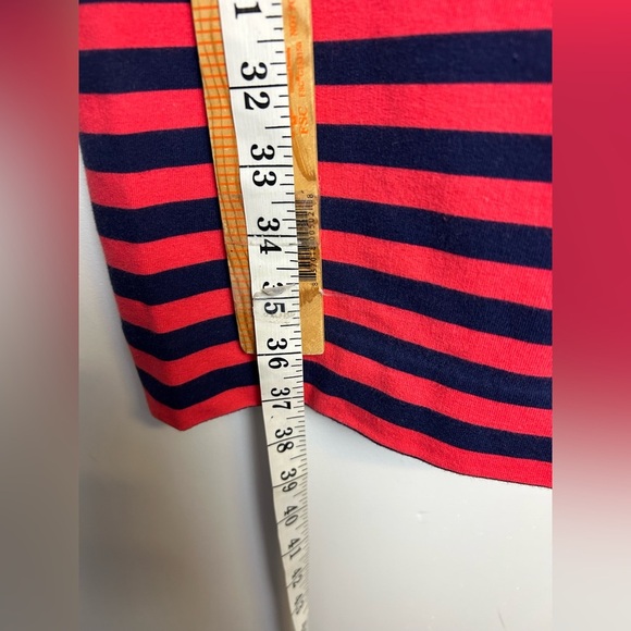 Lilly Pulitzer Size M Striped Midi Shirt Dress Stretch Pockets 3/4 Sleeve Summer - Picture 7 of 12